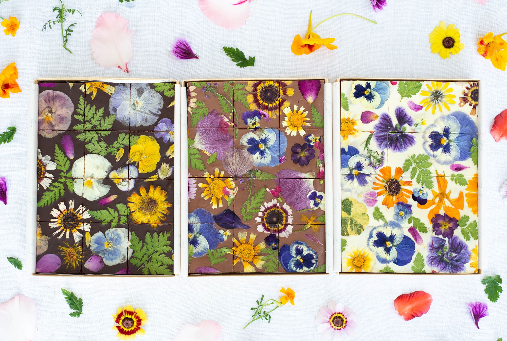 Blushing Cook | Postal Brownies - Edible Flower Brownies by Post