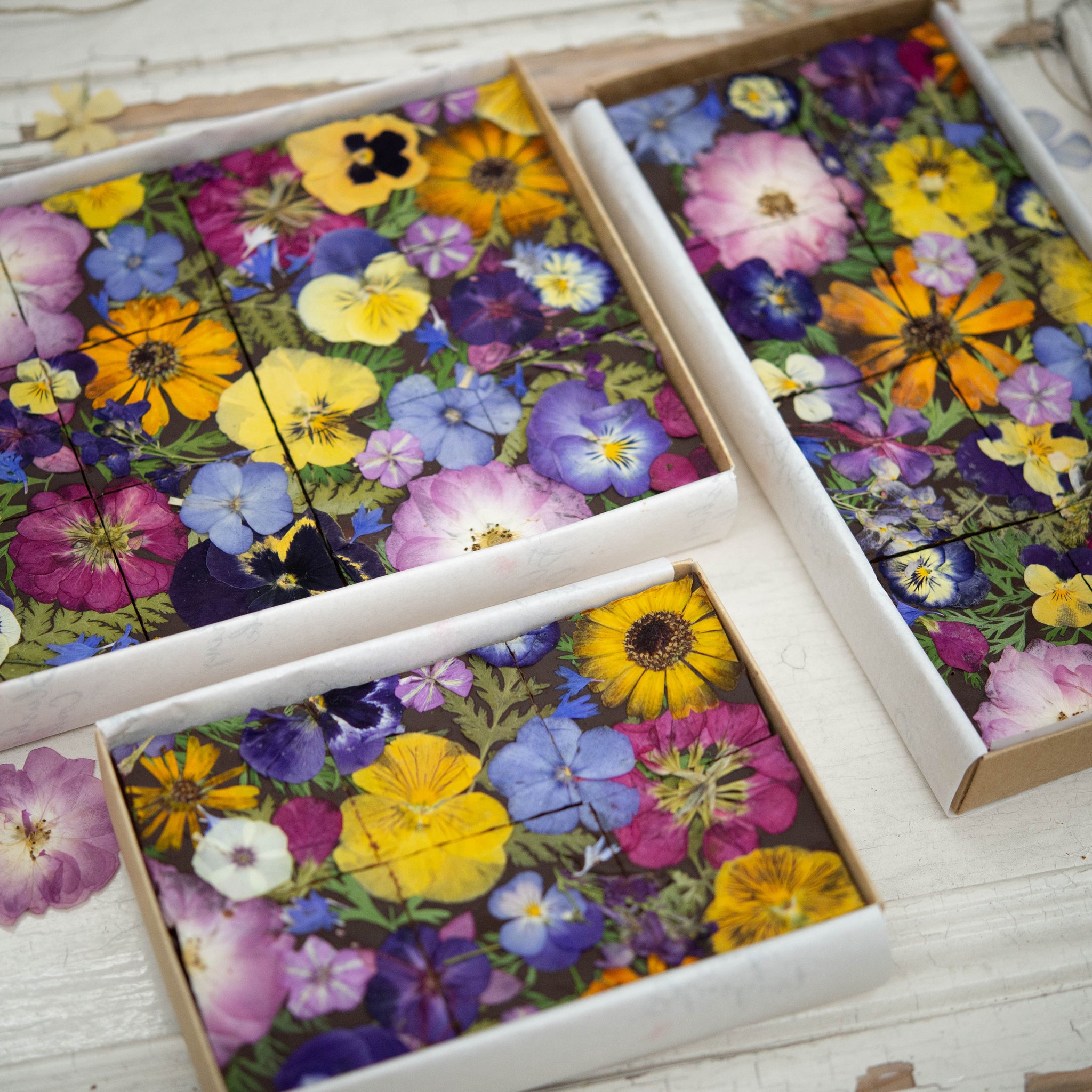 Blushing Cook | Postal Brownies - Edible Flower Brownies by Post