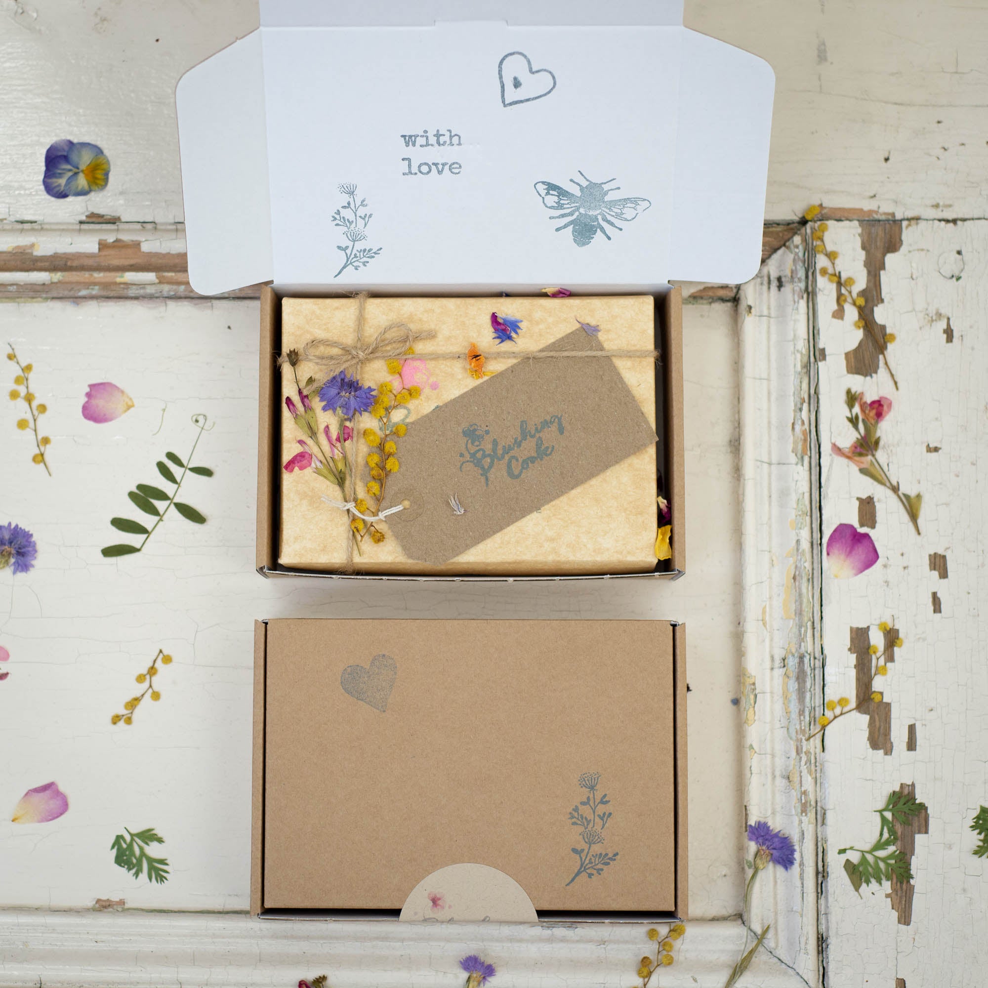 Floral Brownies - Double Chocolate Classic