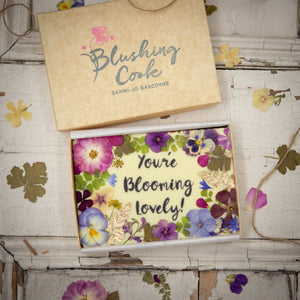 Blooming Love Floral Brownies