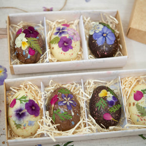 Floral Easter Egg Halves