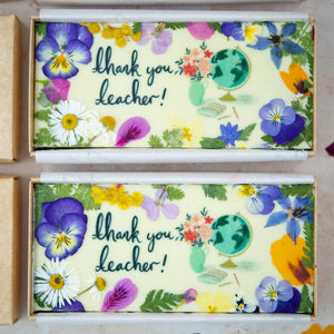"Thank you Teacher" Floral Brownies
